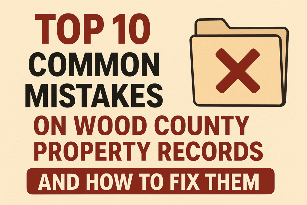 Common mistakes on wood county records