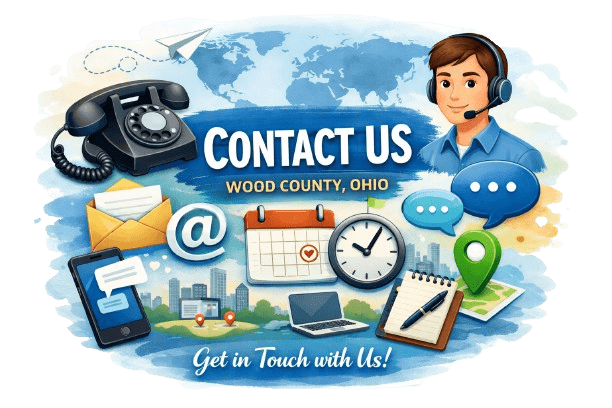Wood County Ohio Contact Us page