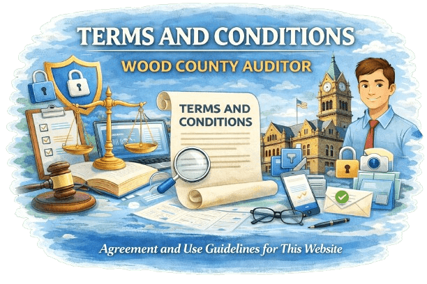 Wood County Auditor terms and conditions page image