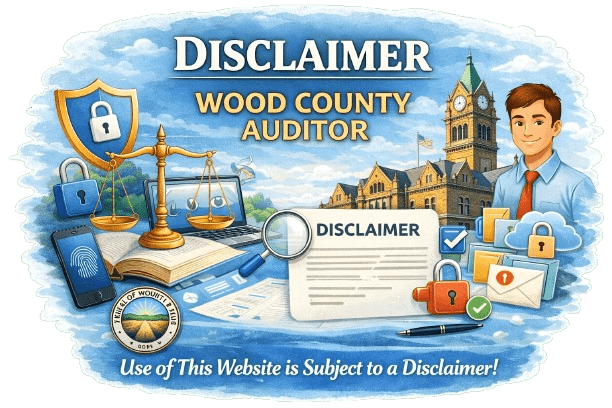 Wood County Auditor disclaimer page image
